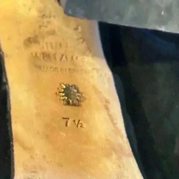 Stuart Weitzman black skyhigh suede platform ankle boot slip on women’s size 7.5 - Picture 8 of 8